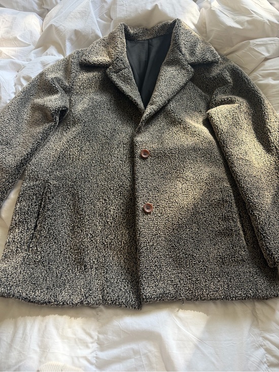 Vintage Jackets & Blazers - Vintage Boucle Teddy Peacoat - Brown